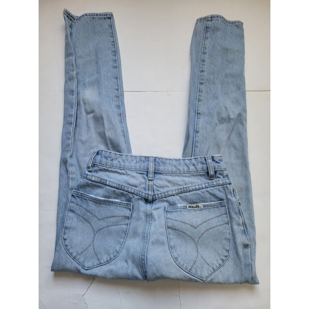 Rolla's Dusters High Rise Slim Lightwash Jeans Size 26 Western Cowgirl Casual - Picture 7 of 9